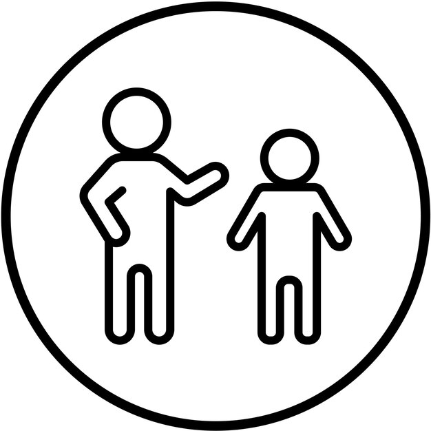 Vectorontwerp Mentoring Icon Style