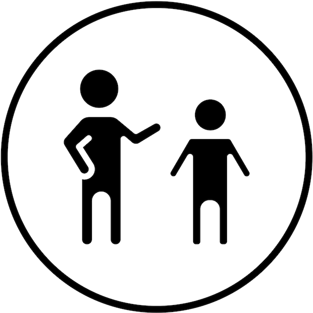 Vectorontwerp Mentoring Icon Style
