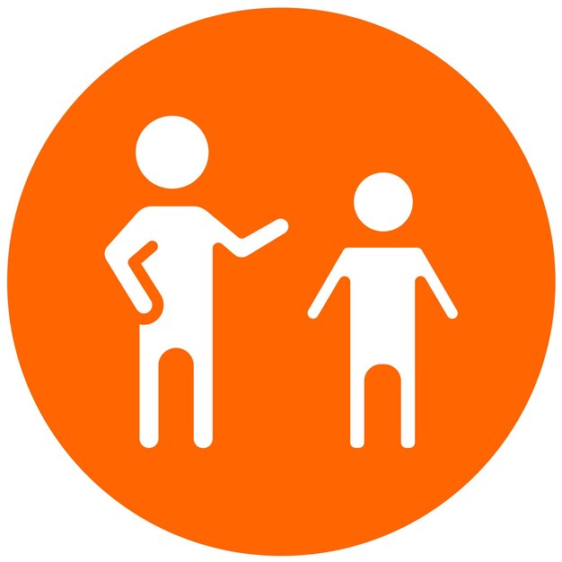 Vectorontwerp Mentoring Icon Style
