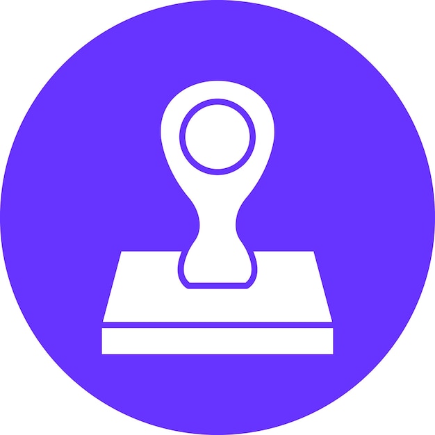 Vectorontwerp met gestempelde icoonstijl