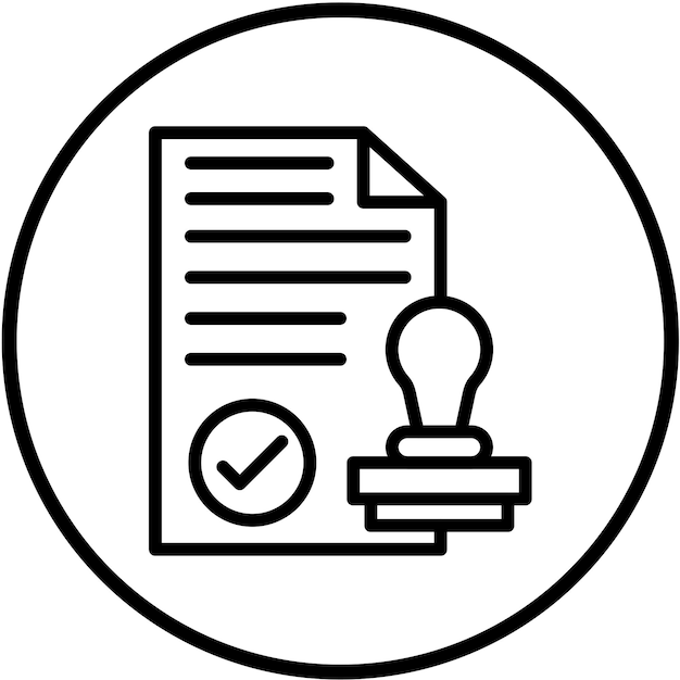 Vectorontwerp met gestempelde icoonstijl