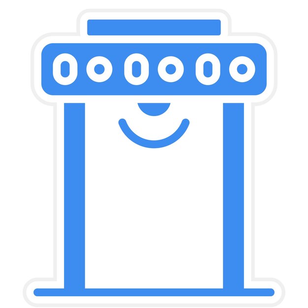 Vectorontwerp Metaaldetector Icon Style