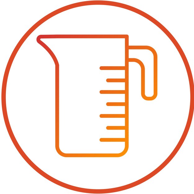 Vectorontwerp Meting Jar Icon Style