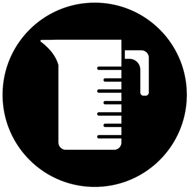 Vectorontwerp Meting Jar Icon Style