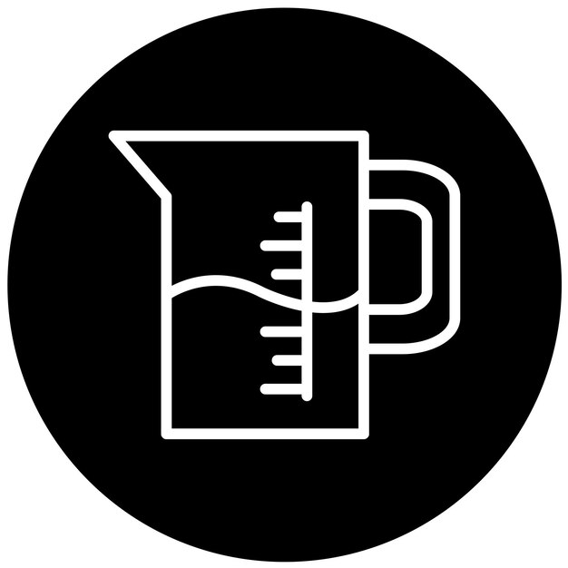 Vectorontwerp Meting Jar Icon Style