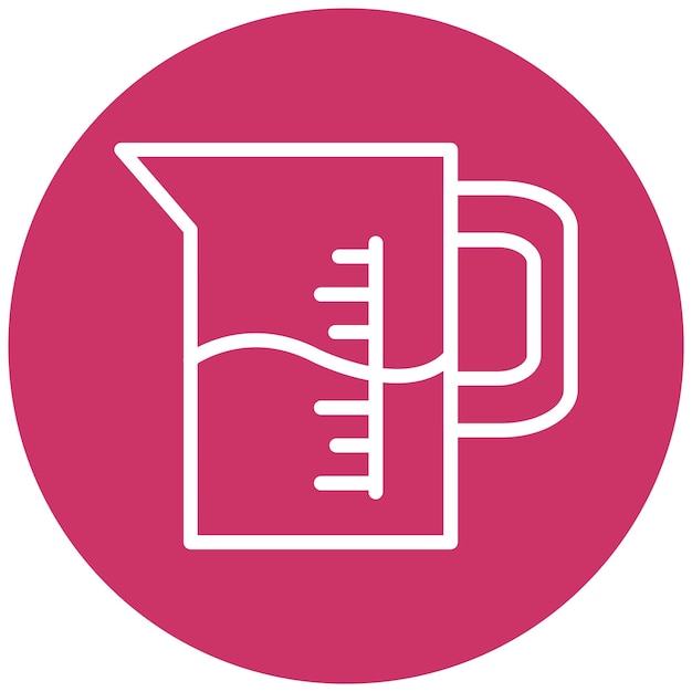 Vectorontwerp Meting Jar Icon Style