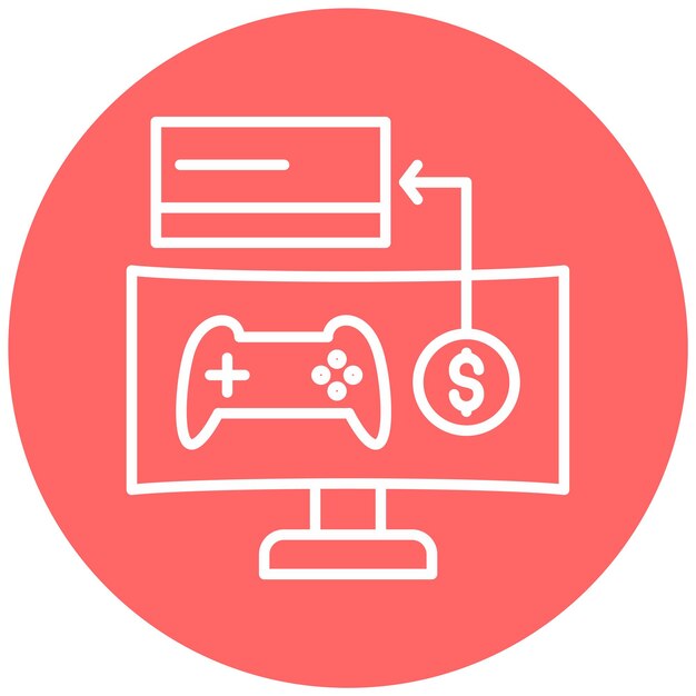 Vectorontwerp Microtransactie Icon Style