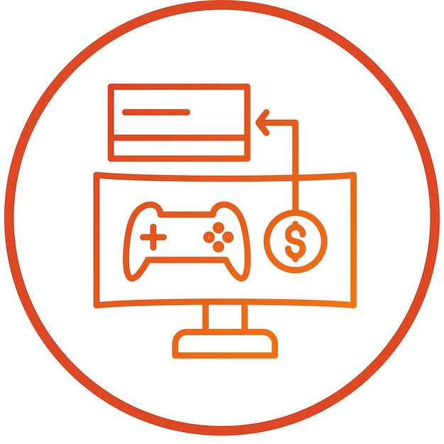 Vectorontwerp Microtransactie Icon Style