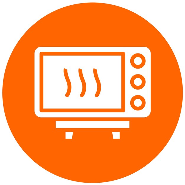 Vectorontwerp Microwave Icon Style