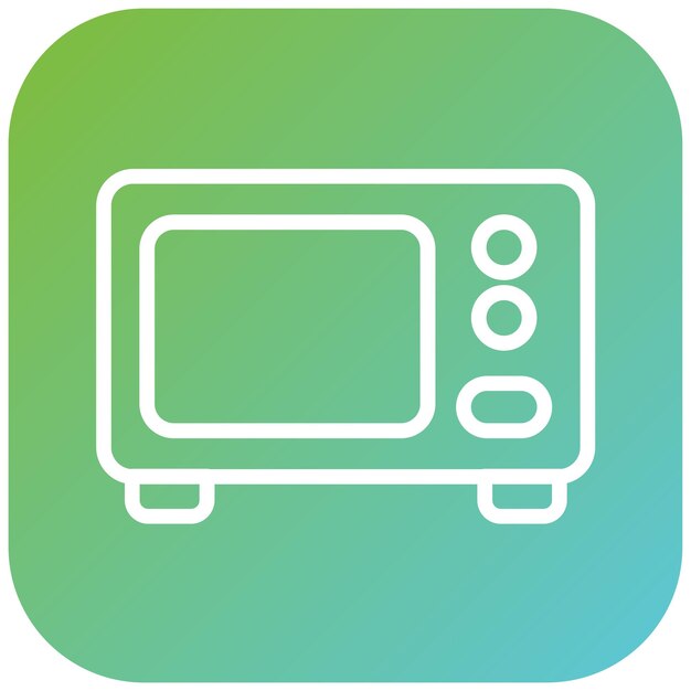 Vectorontwerp Microwave Icon Style