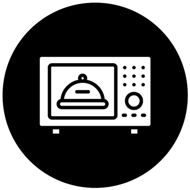 Vectorontwerp Microwave Icon Style