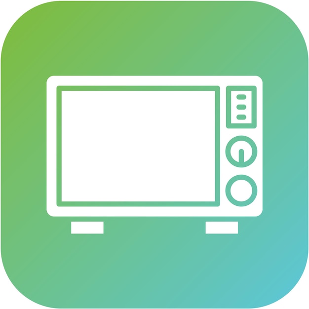 Vectorontwerp Microwaves Icon Style