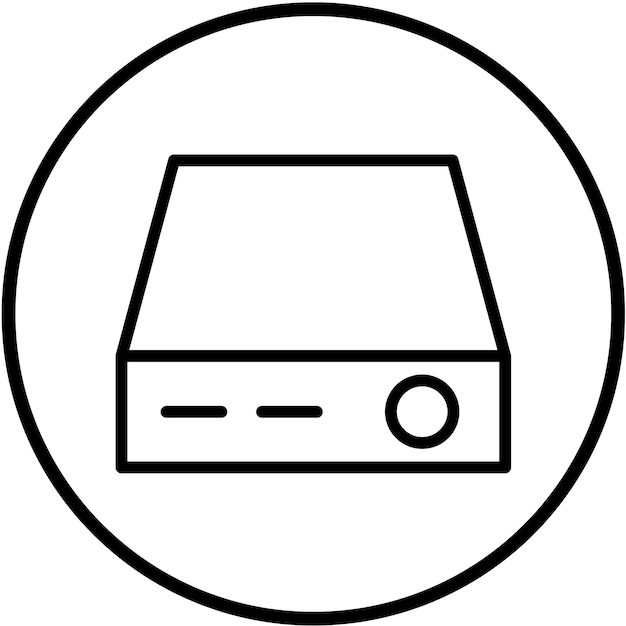 Vectorontwerp Mini ITX Icon Style