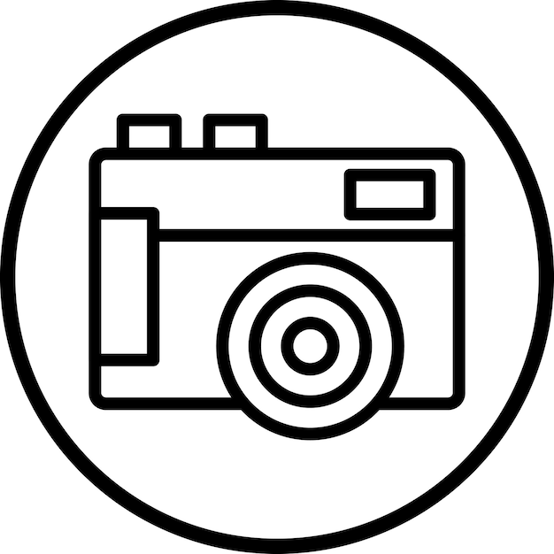 Vectorontwerp Mirrorless Camera Icon Stijl