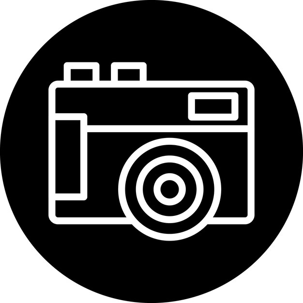 Vectorontwerp Mirrorless Camera Icon Stijl