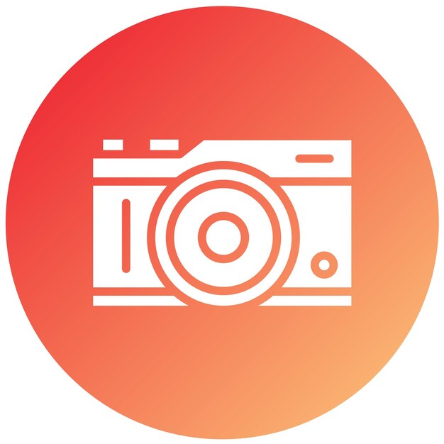 Vectorontwerp Mirrorless Camera Icon Stijl