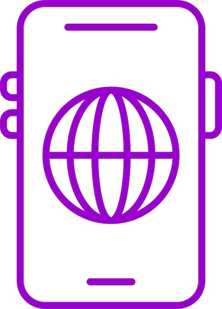 Vectorontwerp Mobile Web Icon Stijl