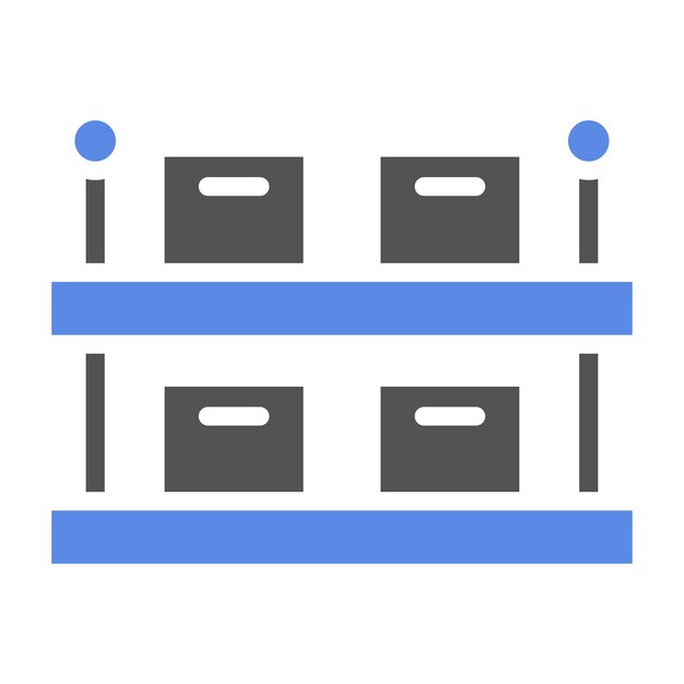 Vectorontwerp Modulaire raken Icon Style