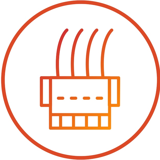 Vectorontwerp Molex Connector Icon Style