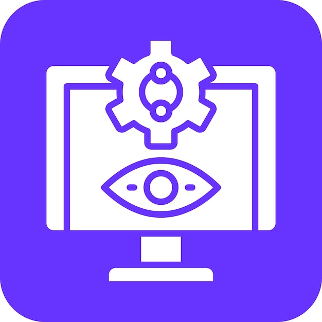 Vectorontwerp Monitoring Icon Style