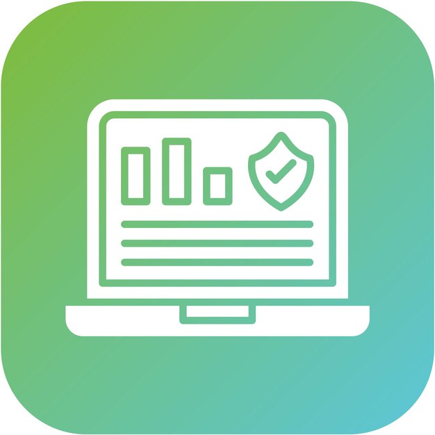 Vectorontwerp Monitoring Icon Style