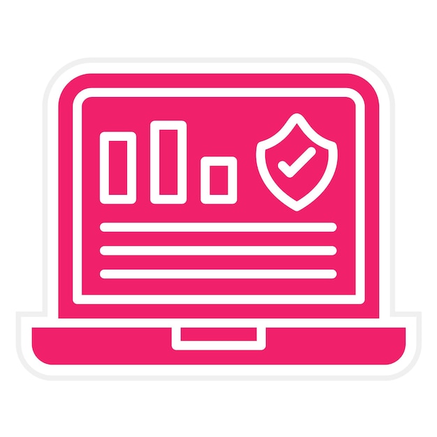 Vectorontwerp Monitoring Icon Style