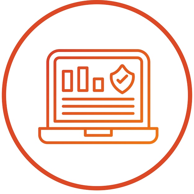 Vectorontwerp Monitoring Icon Style