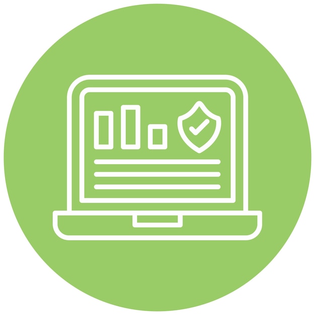 Vectorontwerp Monitoring Icon Style