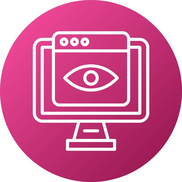 Vectorontwerp Monitoring Icon Style