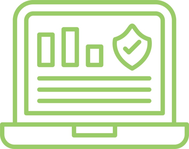 Vectorontwerp Monitoring Icon Style