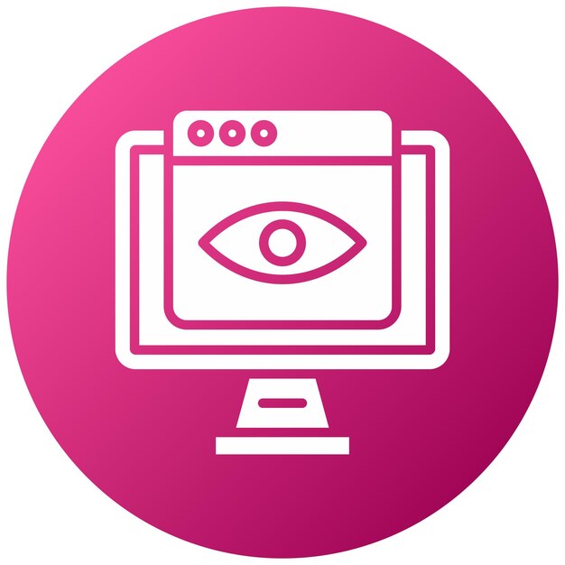 Vectorontwerp Monitoring Icon Style