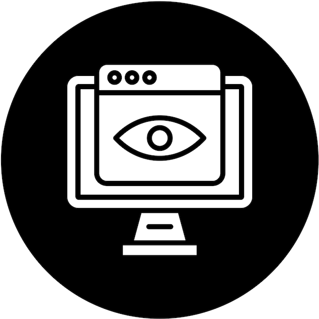 Vectorontwerp Monitoring Icon Style