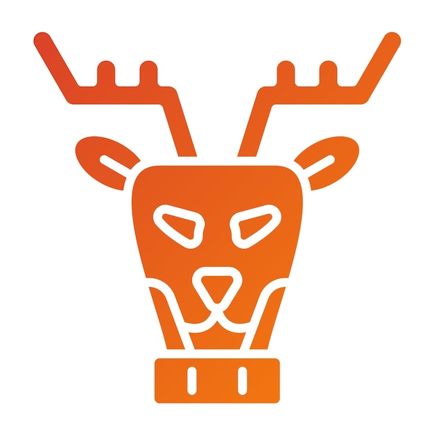 Vectorontwerp Moose Icon Style