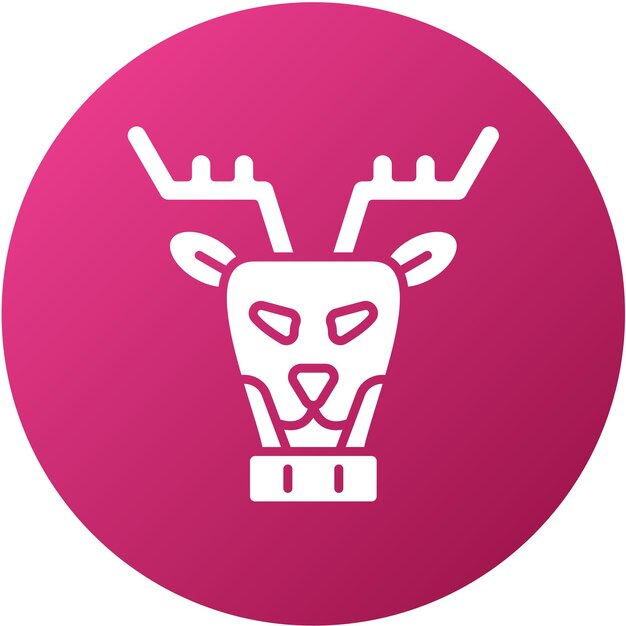 Vectorontwerp Moose Icon Style