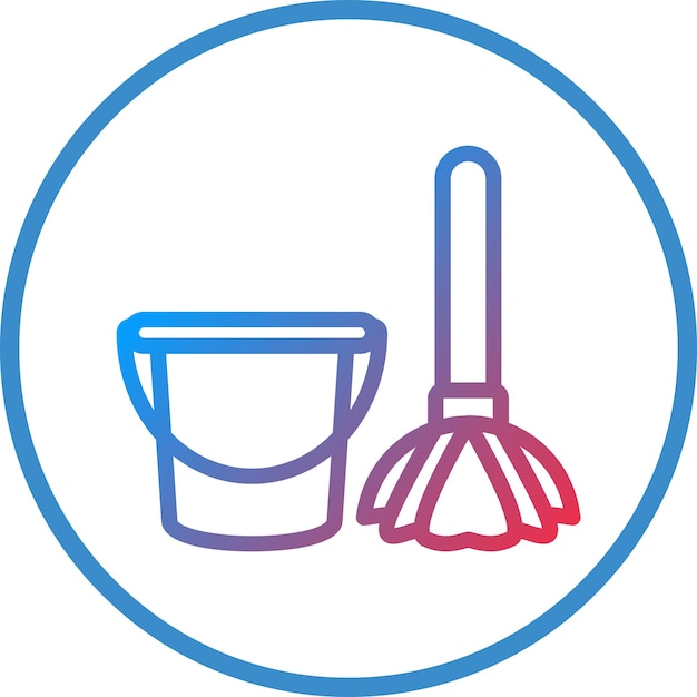 Vectorontwerp Mop Icon Style