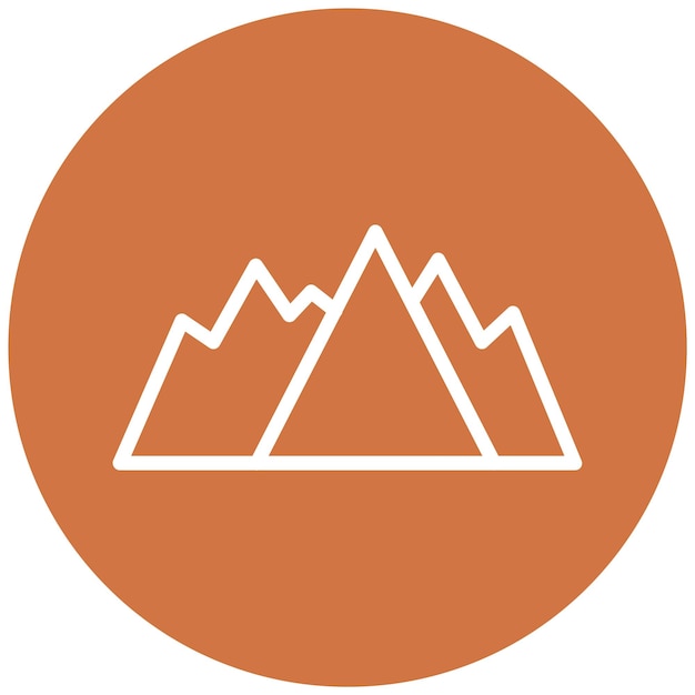 Vectorontwerp Mountains Icon Style