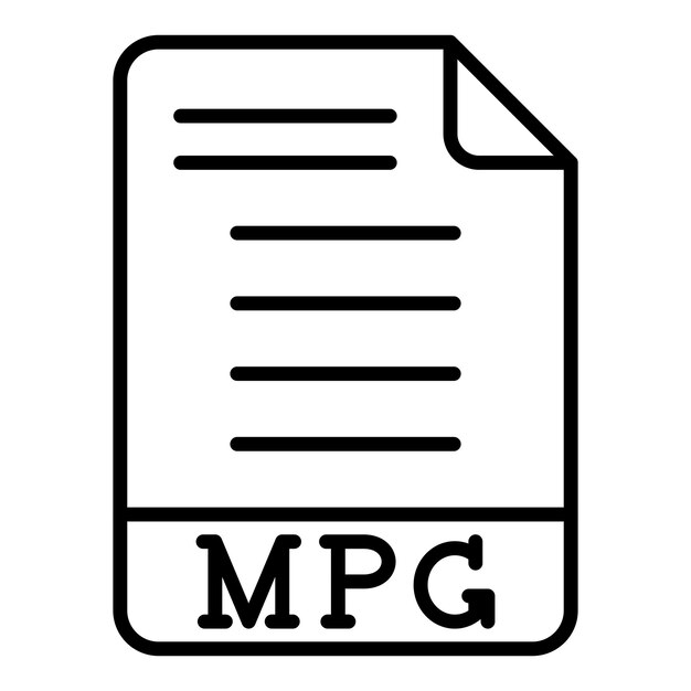 Vectorontwerp MPG Icon Style