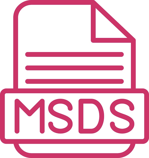 Vectorontwerp MSDS Icon Style