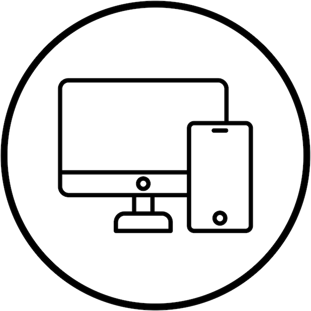 Vectorontwerp Multi-platform Icon Style