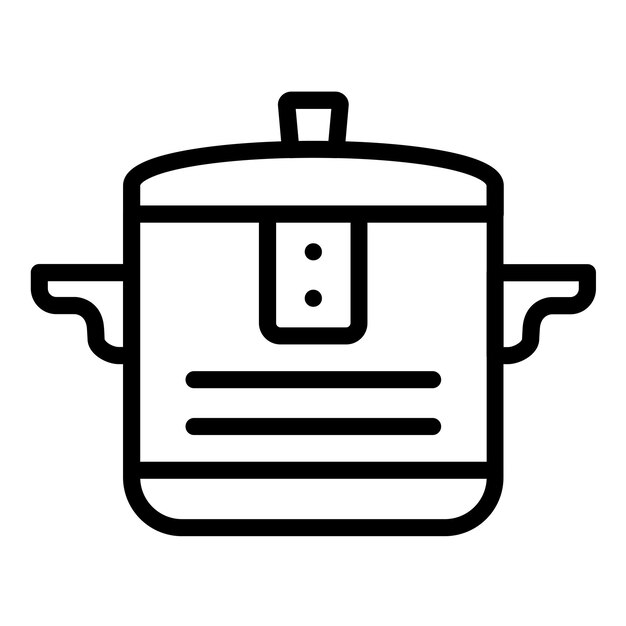 Vectorontwerp MultiCooker Icon Stijl