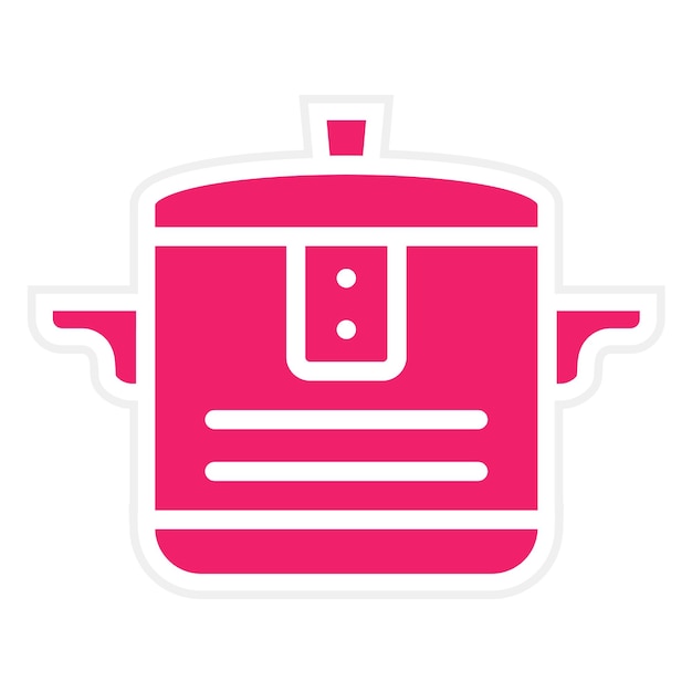 Vectorontwerp MultiCooker Icon Stijl