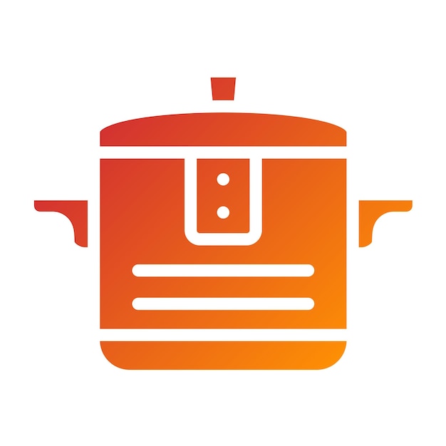 Vectorontwerp MultiCooker Icon Stijl