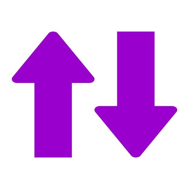 Vectorontwerp naar boven naar beneden Icon Style