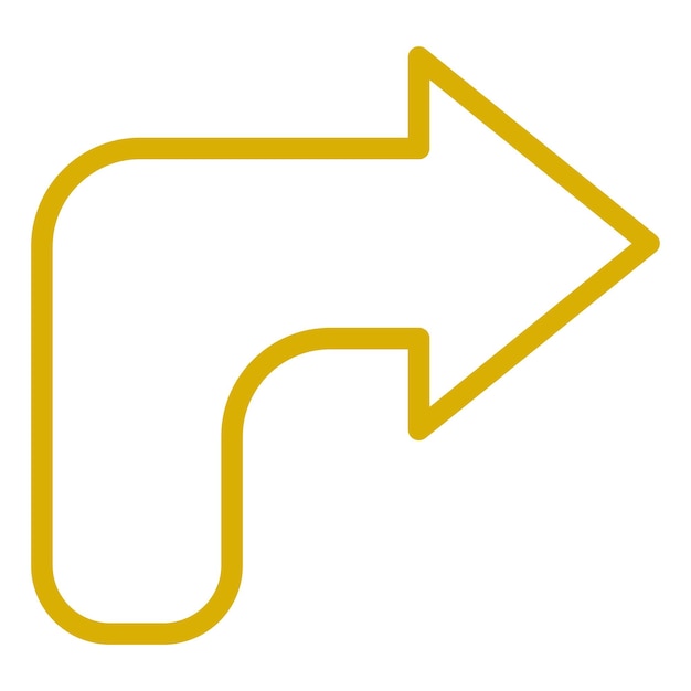 Vectorontwerp naar rechts draaien Icon Style