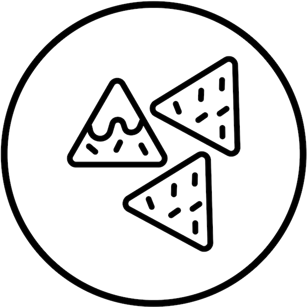 Vectorontwerp Nacho Nexus Icon Style