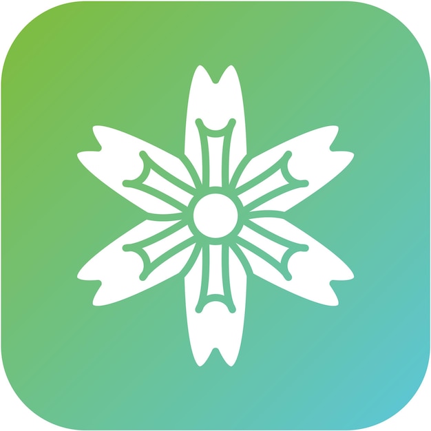 Vectorontwerp Nasturtium Icon Style