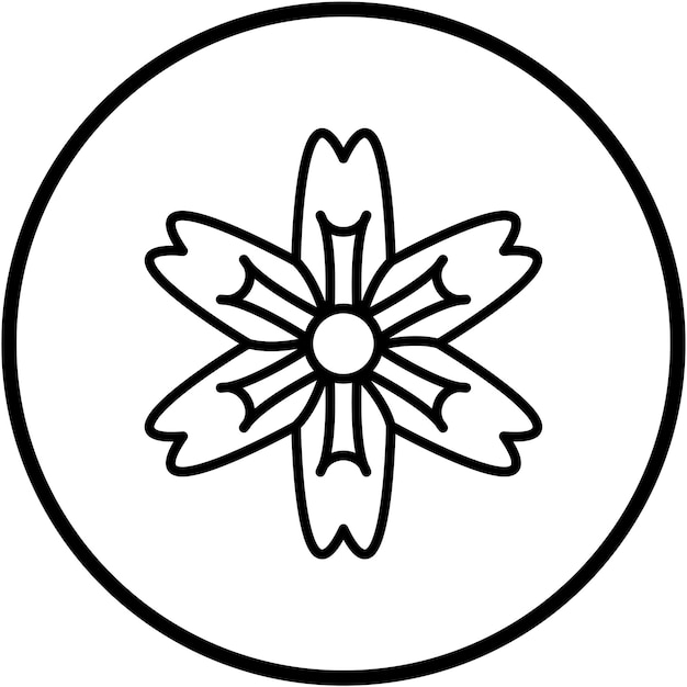 Vectorontwerp Nasturtium Icon Style