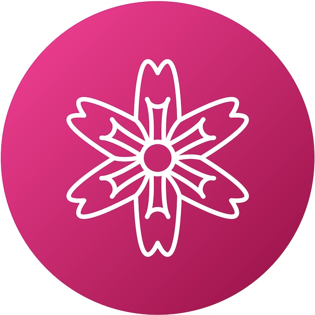Vectorontwerp Nasturtium Icon Style