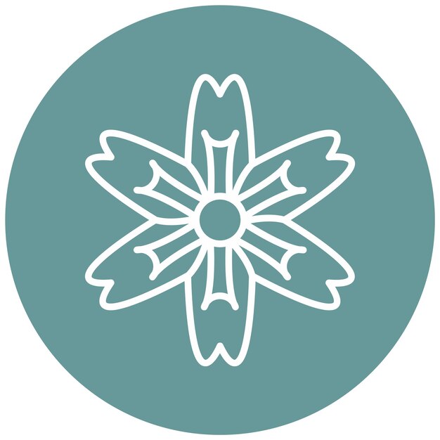 Vectorontwerp Nasturtium Icon Style