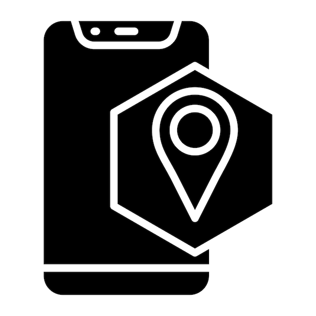 Vectorontwerp Navigatie App Icon Style